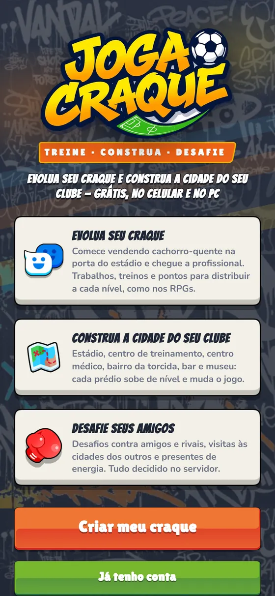Joga Craque no celular