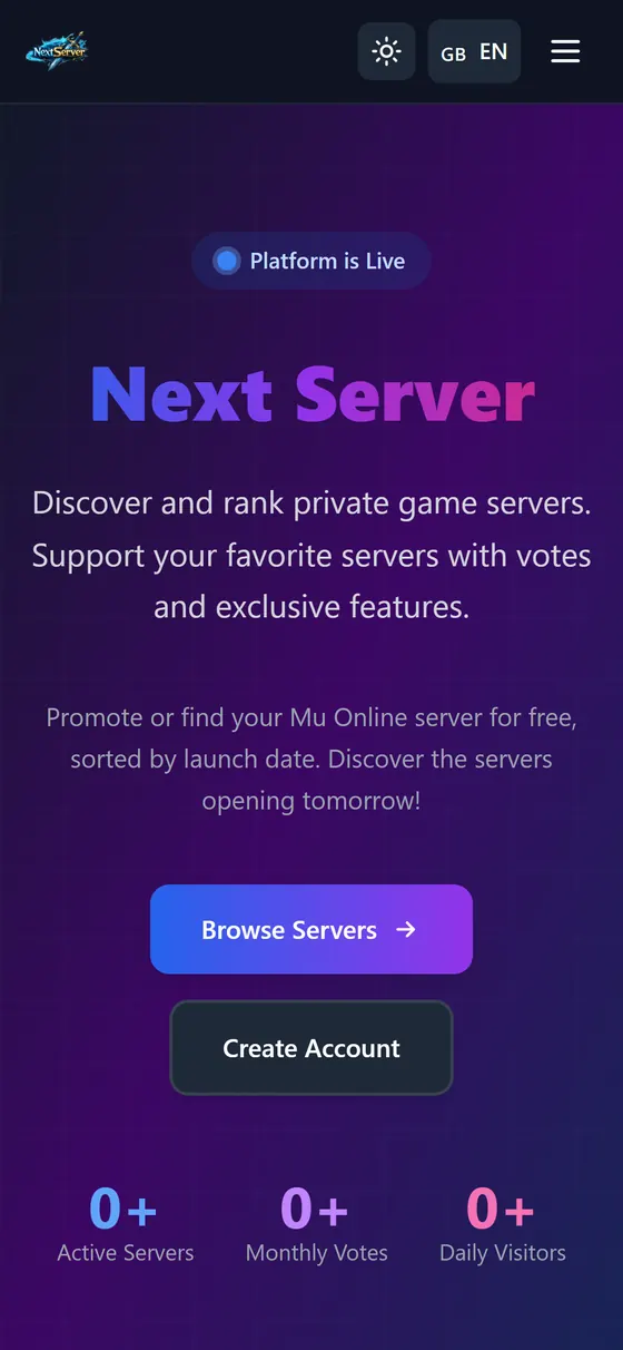Next Server no celular